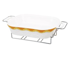 Vicenza Penghangat Makanan Persegi Panjang - Padi B918